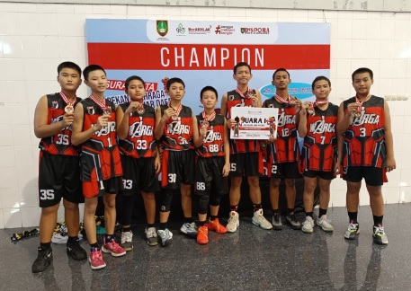 Tim Basket SMP Warga Raih Juara 1 POPDA Surakarta 2023